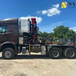 Timber truck Mercedes-Benz Arocs 3351/6×6/Palfinger Epolsion S260/Langholz Mercedes Timber truck 2021